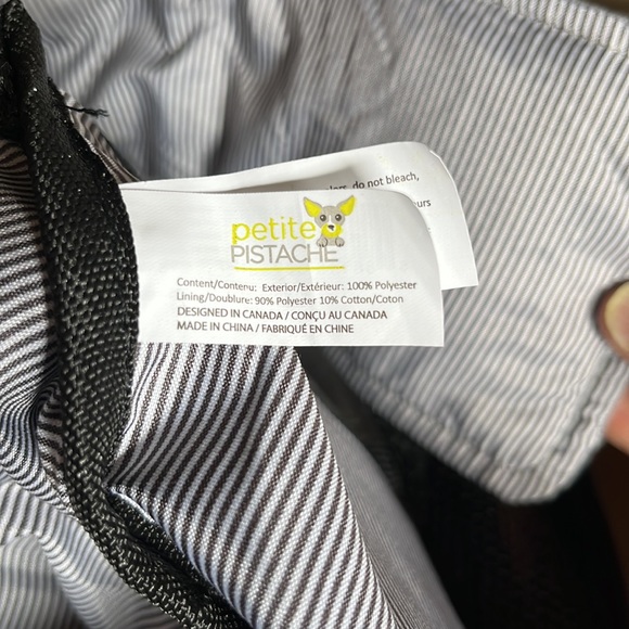 NWOT Petite Pistache Dog Carrier, Gray, Small Dogs - Picture 7 of 13